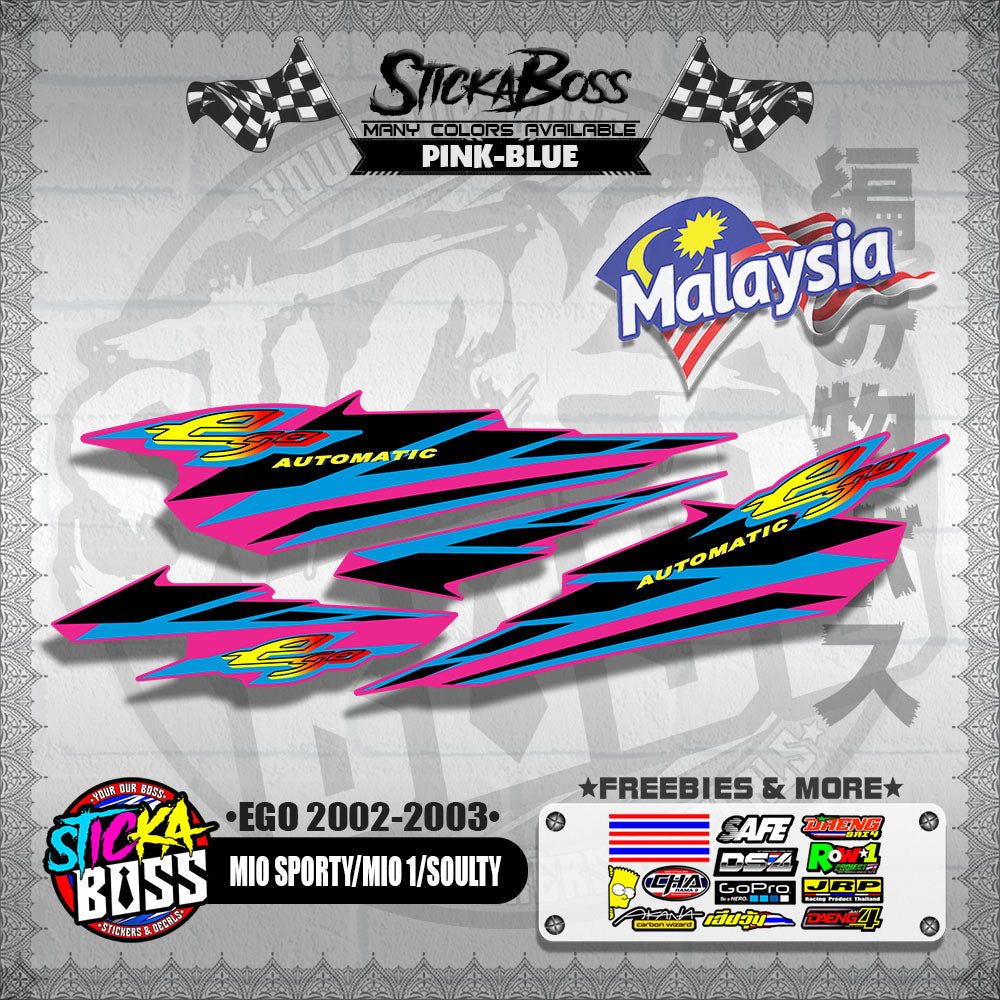 MIO SPORTY / MIO 1 / SOULTY DECALS ( EGO 2002-2003 )【WITH FREEBIES】