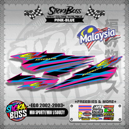 MIO SPORTY / MIO 1 / SOULTY DECALS ( EGO 2002-2003 )【WITH FREEBIES】