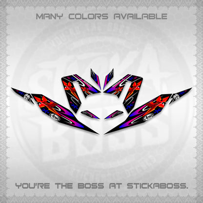 CLICK 125 V4 DECALS (2026 ARAI STAR RACING DESIGN) STICKER DECALS By STICKABOSS