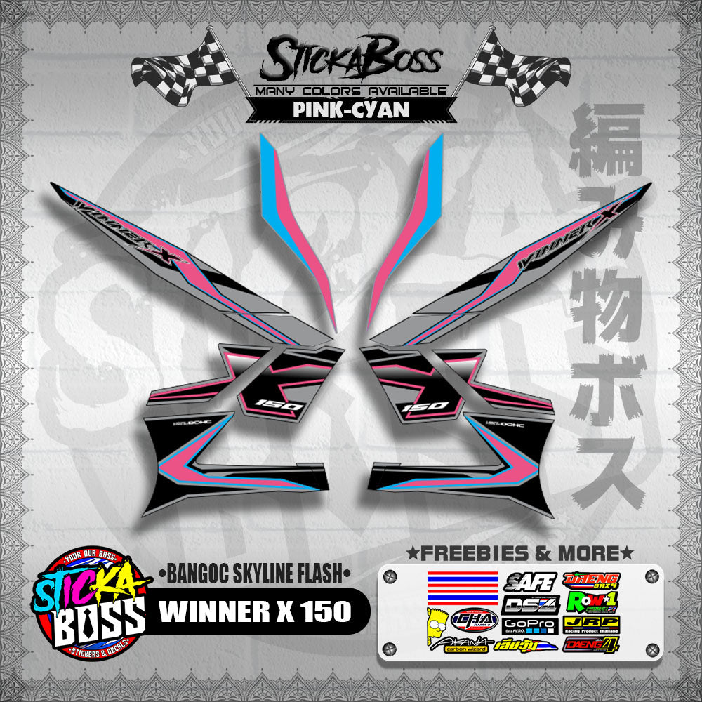 WINNER X 150 DECALS ( BANGOC SKYLINE FLASH )【WITH FREEBIES】