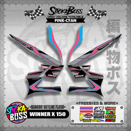 WINNER X 150 DECALS ( BANGOC SKYLINE FLASH )【WITH FREEBIES】