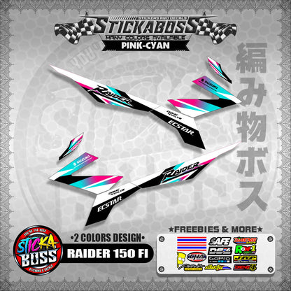 RAIDER 150 FI MALAYSIAN STICKER DECALS ( 2 COLORS DESIGN  )【WITH FREEBIES】