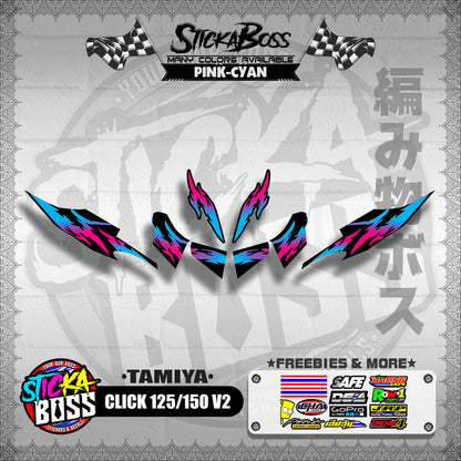 CLICK 125 / 150 V2 DECALS ( TAMIYA )【WITH FREEBIES】