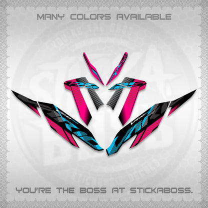 CLICK 125 V4 MALAYSIAN VARIO DECALS (2020 DESIGN) STICKER DECALS By STICKABOSS