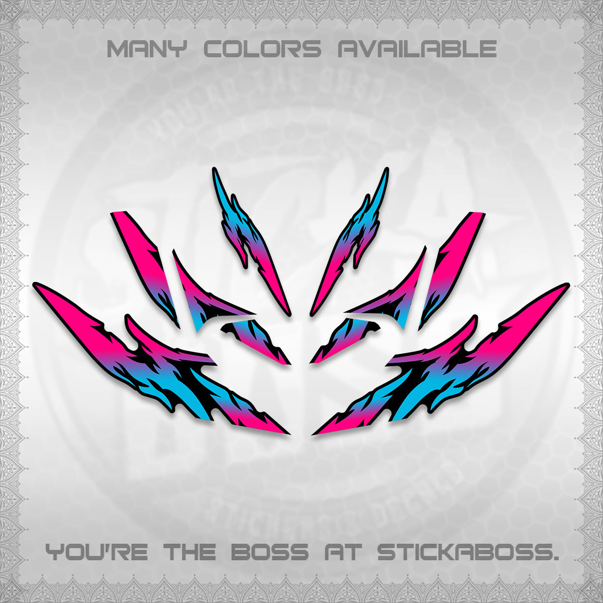 CLICK 125 V4 VARIO DECALS (2026 TAMIYA-STYLE RACING DESIGN) STICKER KITS By STICKABOSS
