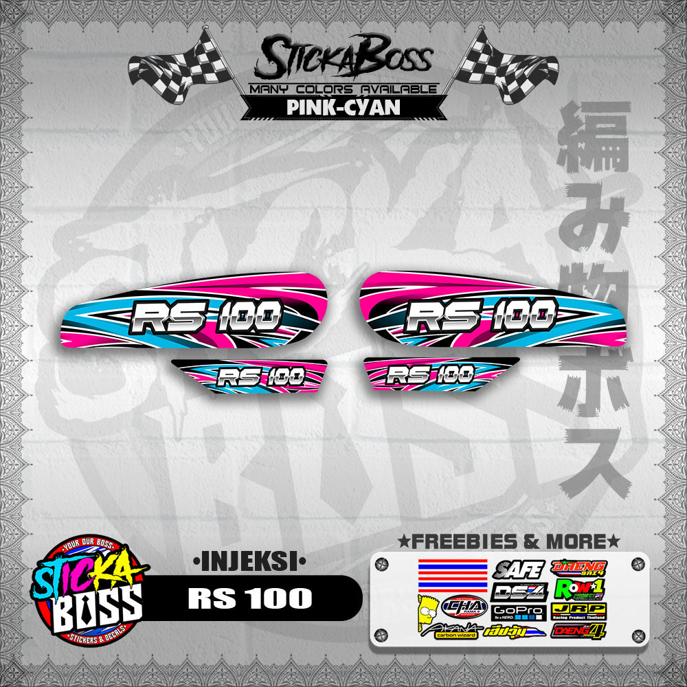 RS 100 DECALS ( INJEKSI )【WITH FREEBIES】