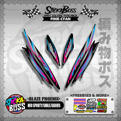 MIO SPORTY / SMILE / GRAVIS DECALS ( BLAZE PHOENIX )【WITH FREEBIES】