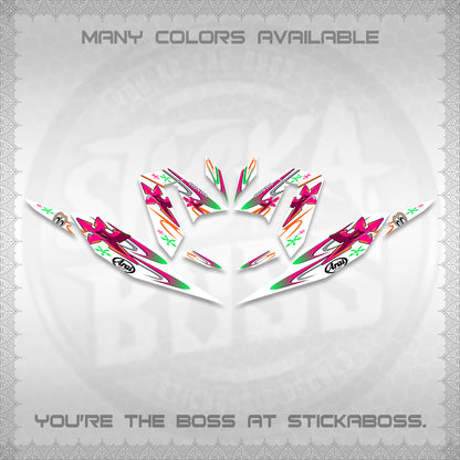 CLICK 125 V4 FOR WHITE DECALS (2026 ARAI STAR RACING DESIGN) STICKER DECALS By STICKABOSS