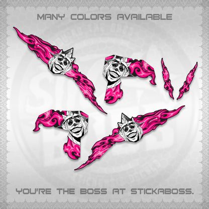 CLICK V3 DECALS (SOLO STATUE OF GOD DESIGN)STICKER DECALS By STICKABOSS