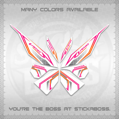 CLICK V1 VARIO DECALS FOR WHITE (2 TONE STRIPES 2026) STICKER DECALS By STICKABOSS