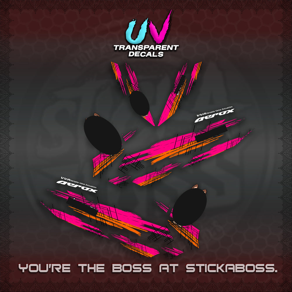 AEROX V2 DECAL(STUFF TOY 2 TONE)STICKER DECALS By STICKABOSS