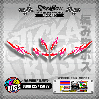 CLICK 125 / 150 V2 DECALS ( FOR WHITE TAMIYA )【WITH FREEBIES】