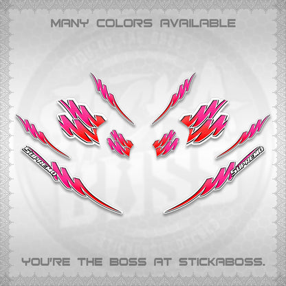 ADV 160 FOR WHITE STRIPING (2 TONE PUTRA VIRDIAN)STICKER DECALS BY STICKABOSS