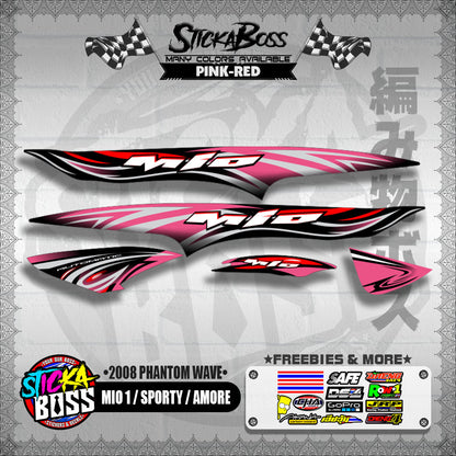 MIO 1 / SPORTY / AMORE DECALS ( 2008 PHANTOM WAVE )【WITH FREEBIES】