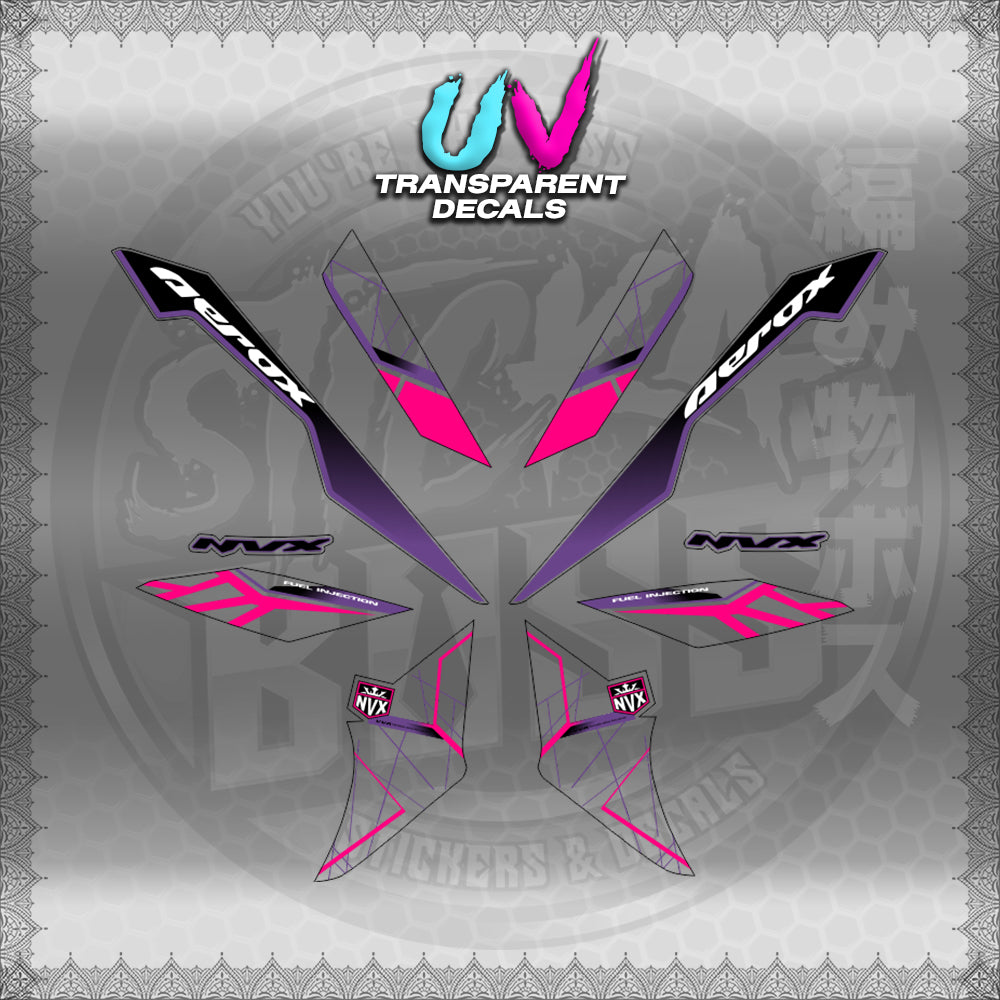 【PREMIUM UV PRINT】TRANSPARENT AEROX V3 ALPHA TURBO INDO-MALAYSIAN (AV3MAMABO)【WITH FREEBIES】