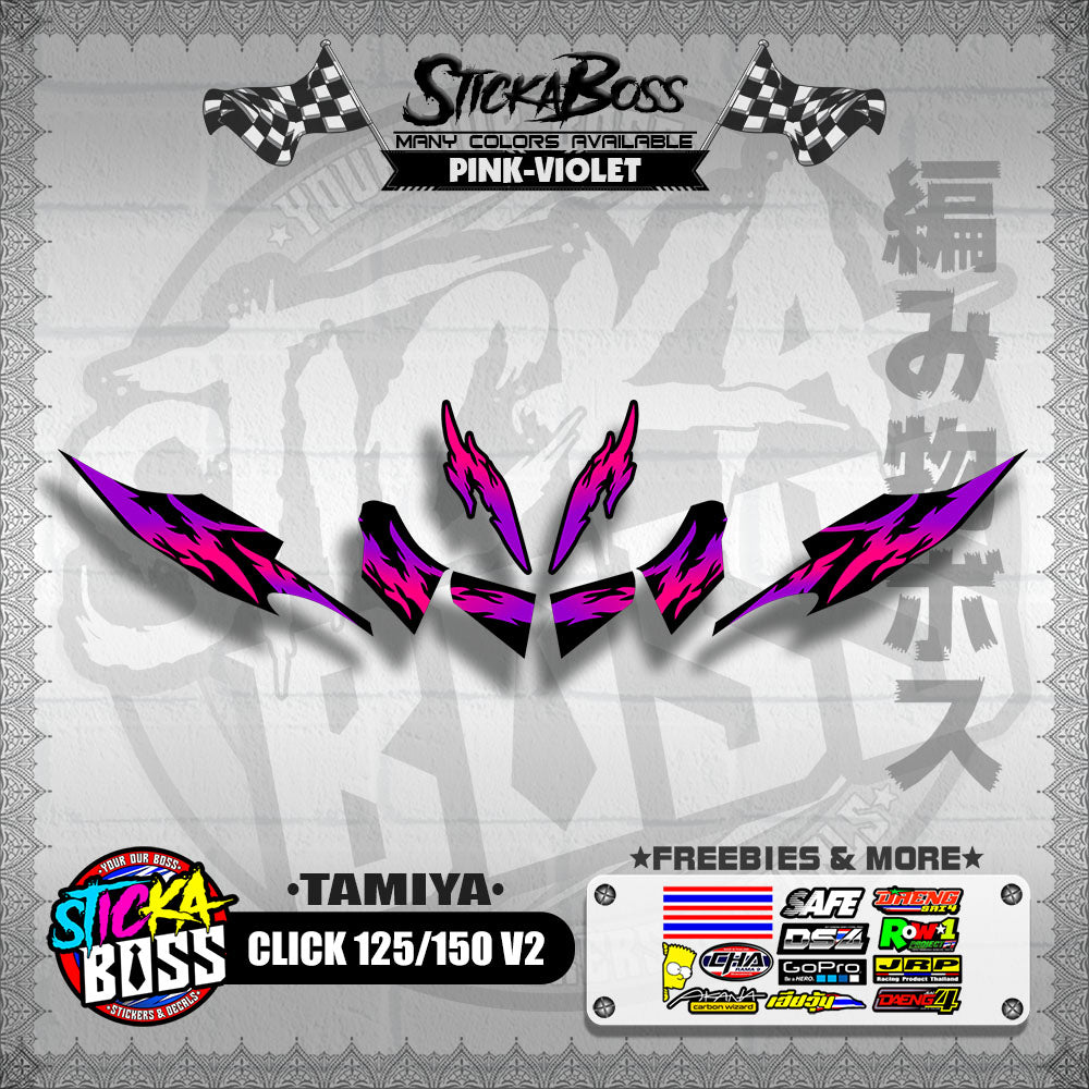CLICK 125 / 150 V2 DECALS ( TAMIYA )【WITH FREEBIES】