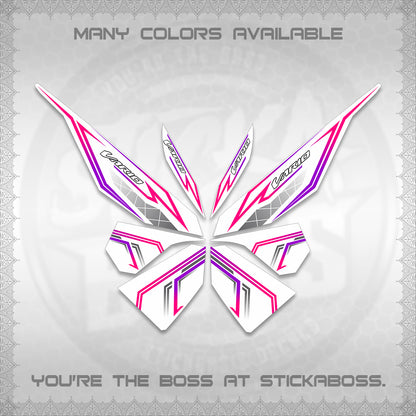CLICK V1 VARIO DECALS FOR WHITE (2 TONE STRIPES 2026) STICKER DECALS By STICKABOSS