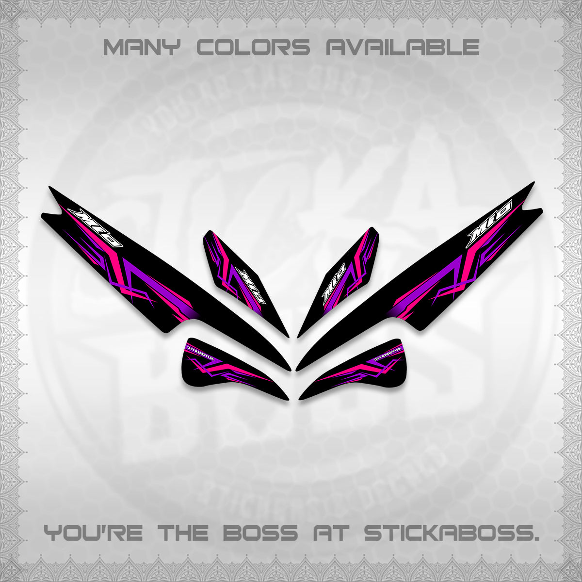MIO SPORTY  SMILE INDO DECALS (A24 VARIASI)STICKER DECALS BY STICKABOSS (Copy)