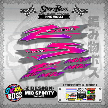MIO SPORTY STOCK DECALS ( Z DESIGN )【WITH FREEBIES