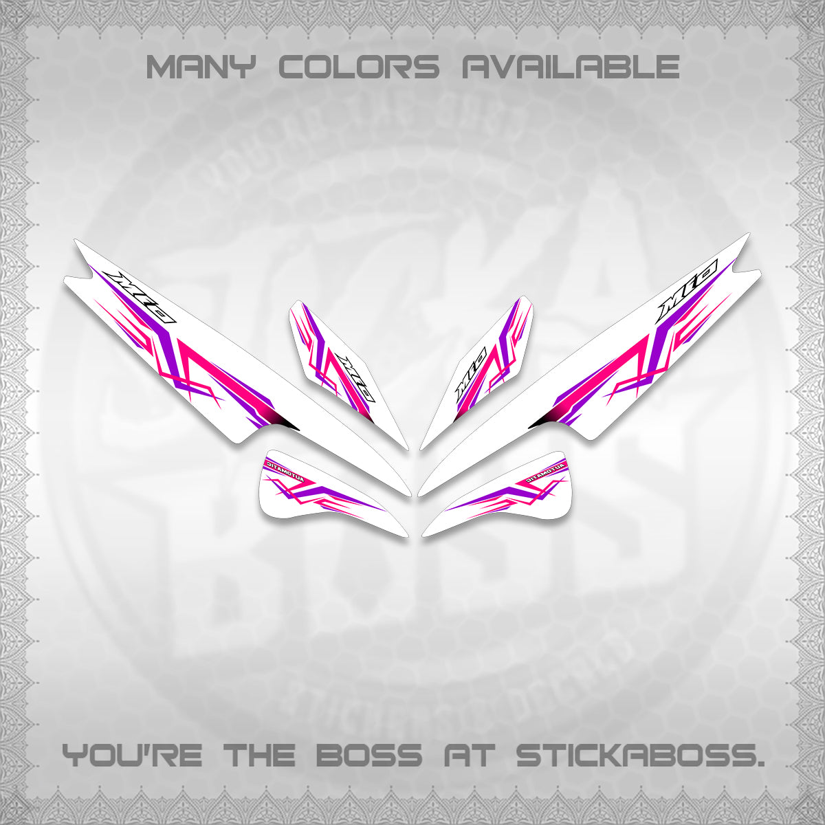 MIO SPORTY  SMILE INDO DECALS FOR WHITE (A24 VARIASI) STICKER DECALS BY STICKABOSS