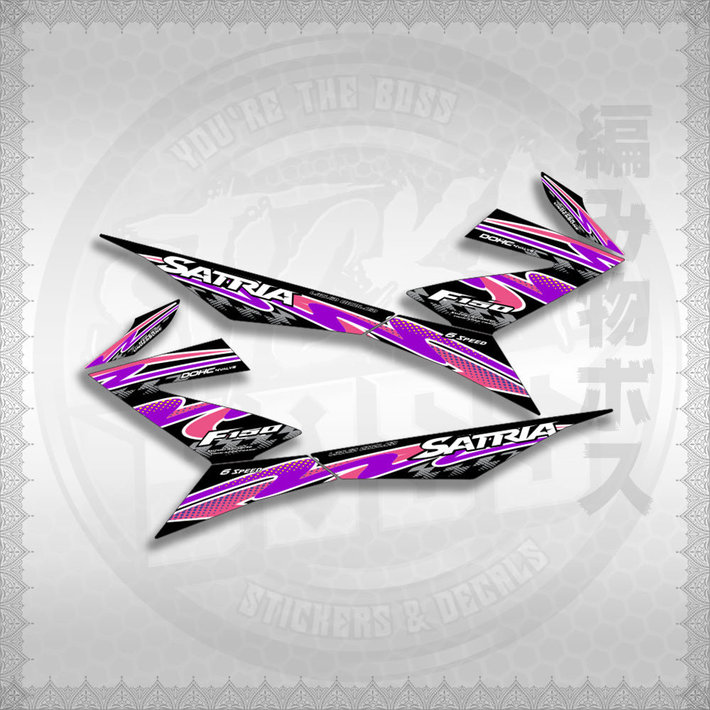 STICKER DECALS for RAIDER 150 FI (RFISATHMATH02) By STICKABOSS (SOFIE LAMINATED WATERPROOF)