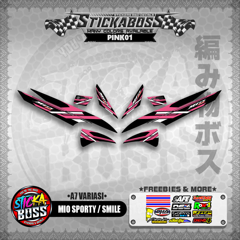 MIO SPORTY / SMILE INDO STICKER DECALS ( A7 VARIASI ) 【WITH FREEBIES】