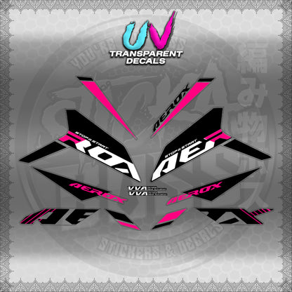 【PREMIUM UV PRINT】TRANSPARENT AEROX V3 ALPHA TURBO INDO (AV3SODE25)【WITH FREEBIES】