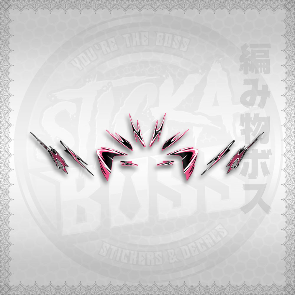 STICKER DECALS for CLICK 125 V2 (CV225LENEMOHO) By STICKABOSS (SOFIE LAMINATED WATERPROOF)