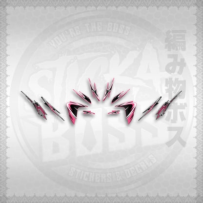 STICKER DECALS for CLICK 125 V2 (CV225LENEMOHO) By STICKABOSS (SOFIE LAMINATED WATERPROOF)