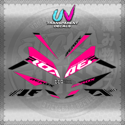 【PREMIUM UV PRINT】TRANSPARENT AEROX V3 ALPHA TURBO INDO (AV3SODE25)【WITH FREEBIES】