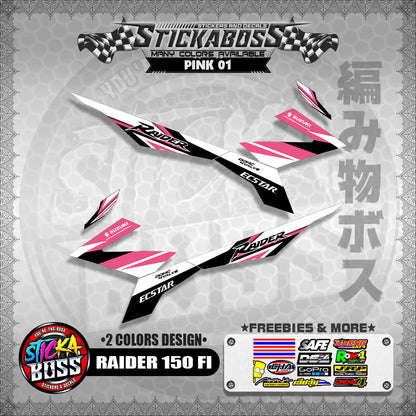 RAIDER 150 FI MALAYSIAN STICKER DECALS ( 2 COLORS DESIGN  )【WITH FREEBIES】