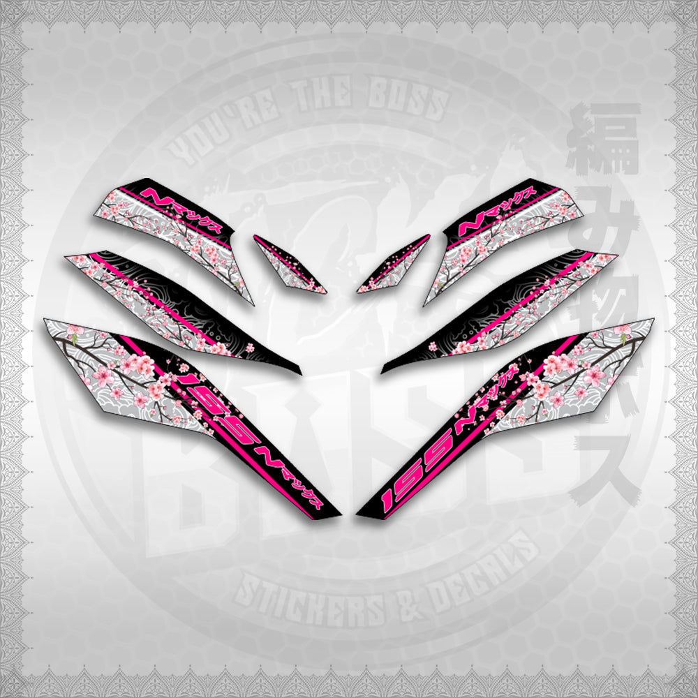 STICKER DECALS for NMAX V3 TURBO INDO (NV3SAIN) By STICKABOSS (SOFIE LAMINATED WATERPROOF)