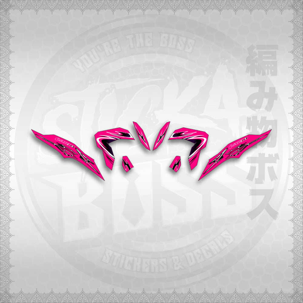 STICKER DECALS for CLICK 125 V3 (CV325LENEMOHO) By STICKABOSS (SOFIE LAMINATED WATERPROOF)