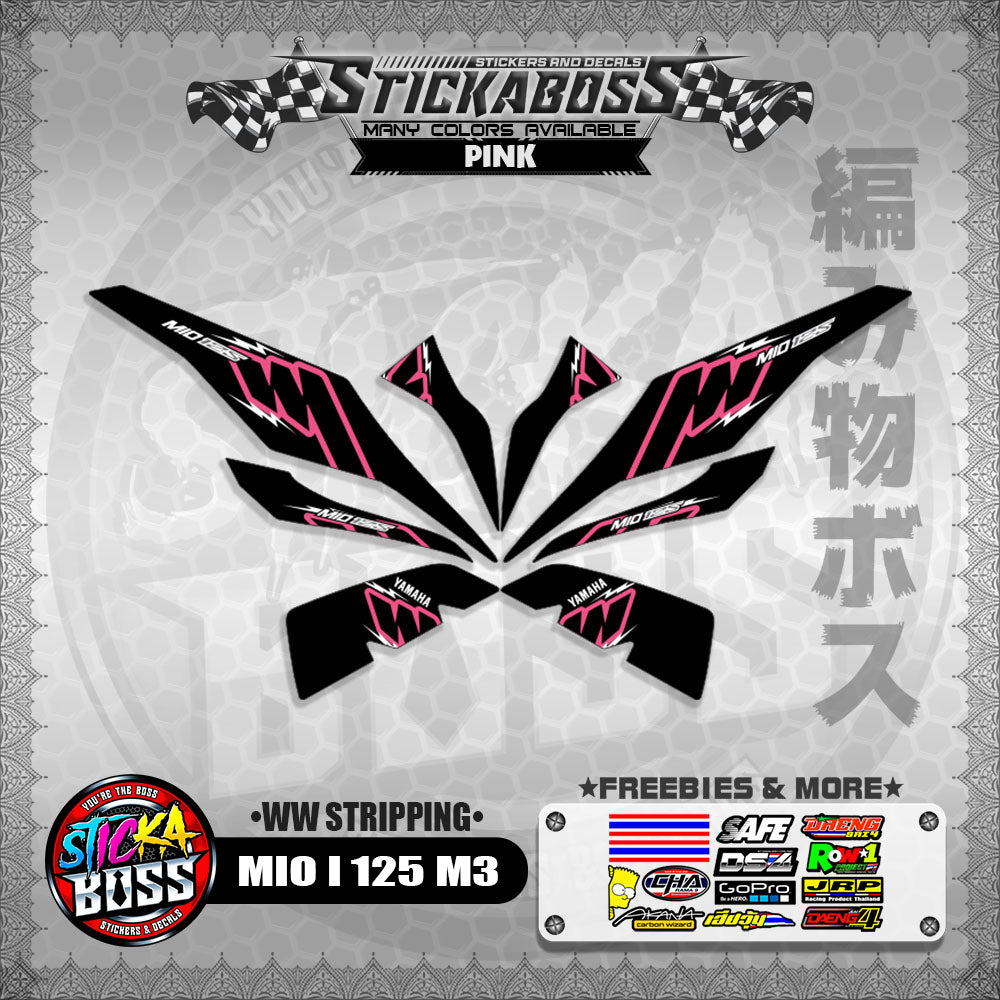 MIO I 125 M3 STICKER DECALS ( WW STRIPPING )【WITH FREEBIES】