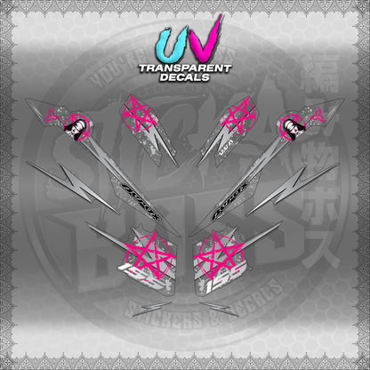 【PREMIUM UV PRINT】TRANSPARENT AEROX V3 ALPHA TURBO INDO (AV3STLASA)【WITH FREEBIES】