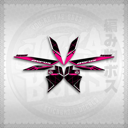 STICKER DECALS for AEROX V2 MALAYSIAN (AV2MAMABO) By STICKABOSS (SOFIE LAMINATED WATERPROOF)