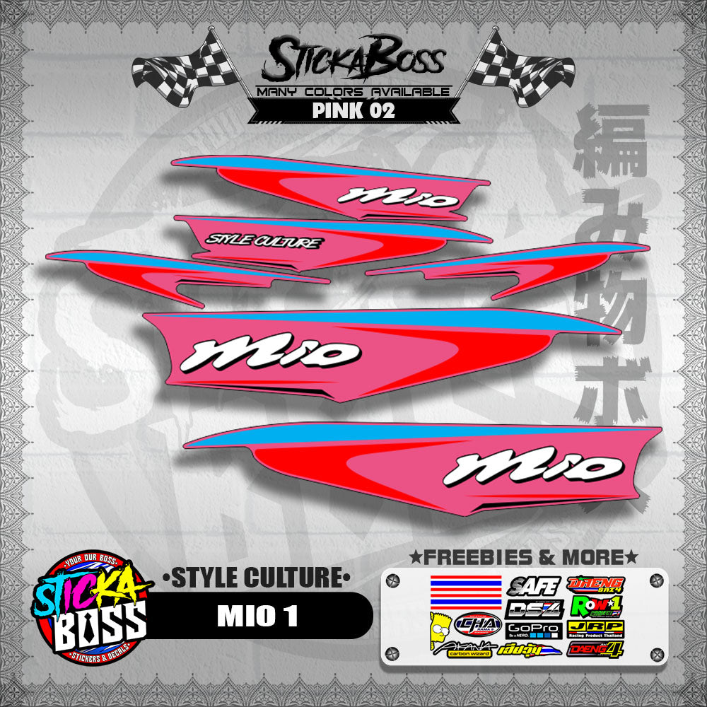 MIO 1 STOCK DECALS ( STYLE CULTURE )【WITH FREEBIES】