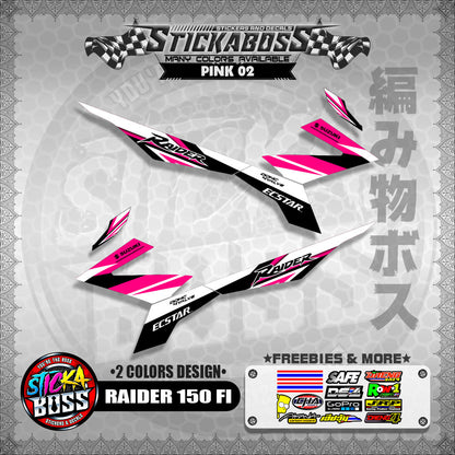 RAIDER 150 FI MALAYSIAN STICKER DECALS ( 2 COLORS DESIGN  )【WITH FREEBIES】