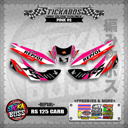 RS 125 CARB STICKER DECALS ( REPSOL )【WITH FREEBIES】
