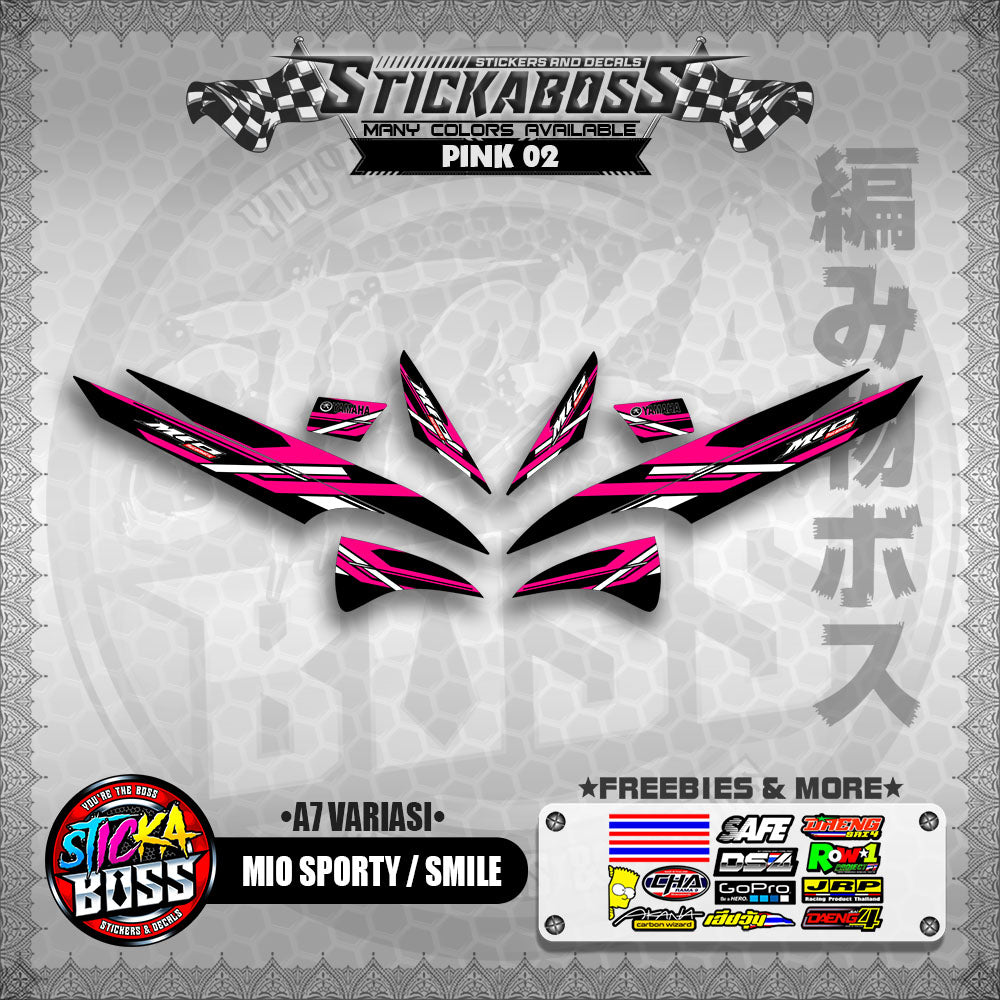 MIO SPORTY / SMILE INDO STICKER DECALS ( A7 VARIASI ) 【WITH FREEBIES】