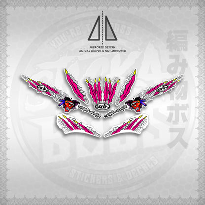 STICKER DECALS for MIO SPORT SMILE FOR WHITE (MSPSTARAP) By STICKABOSS (SOFIE LAMINATED WATERPROOF)