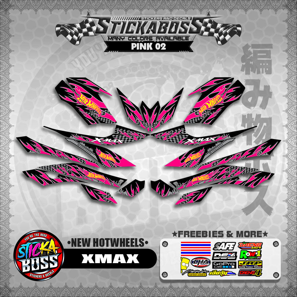 XMAX DECALS ( NEW HOTWHEELS )【WITH FREEBIES】
