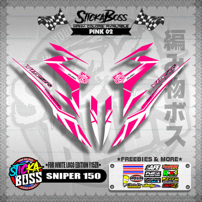 SNIPER 150 DECALS ( WHITE EDITION Y15ZR )【WITH FREEBIES】
