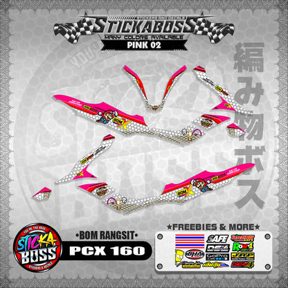 PCX 160 STICKER DECALS (BOM RANGSIT)【WITH FREEBIES】
