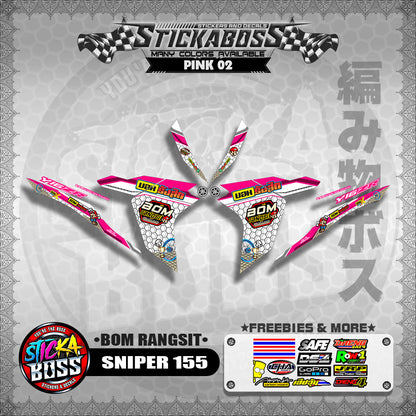 SNIPER 155 INDO DECALS ( BOM RANGSIT )【WITH FREEBIES】