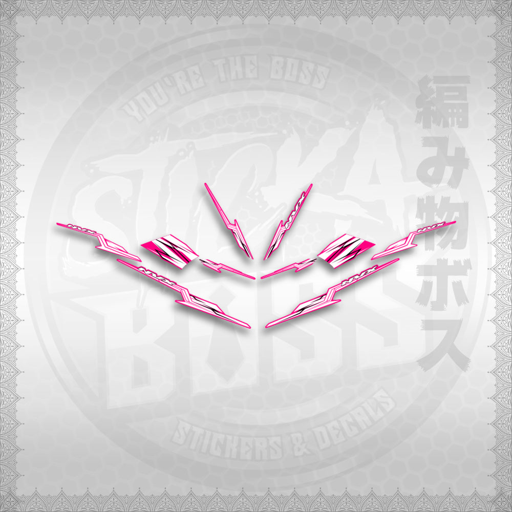 STICKER DECALS for AEROX 155 V1 THAI (AV1STOLTHST) By STICKABOSS (SOFIE LAMINATED WATERP