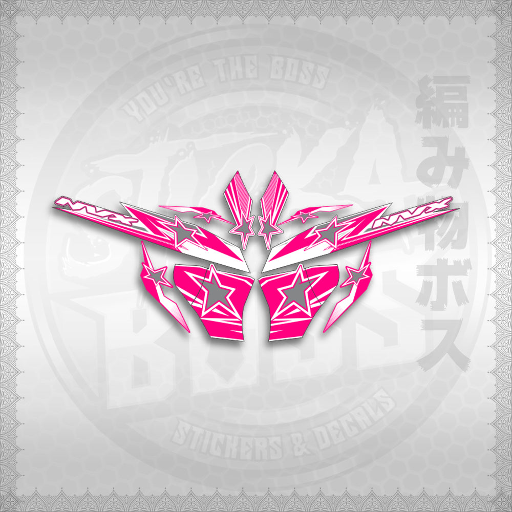 STICKER DECALS for AEROX 155 V2 FOR WHITE (AV220STAP) By STICKABOSS (SOFIE LAMINATED WATERPROOF)