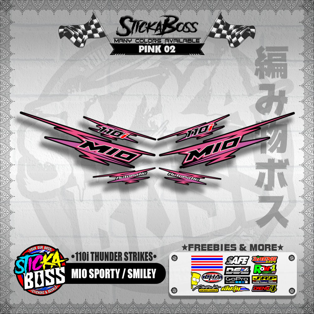MIO SPORTY / SMILEY DECALS ( 110i THUNDER STRIKES )【WITH FREEBIES】