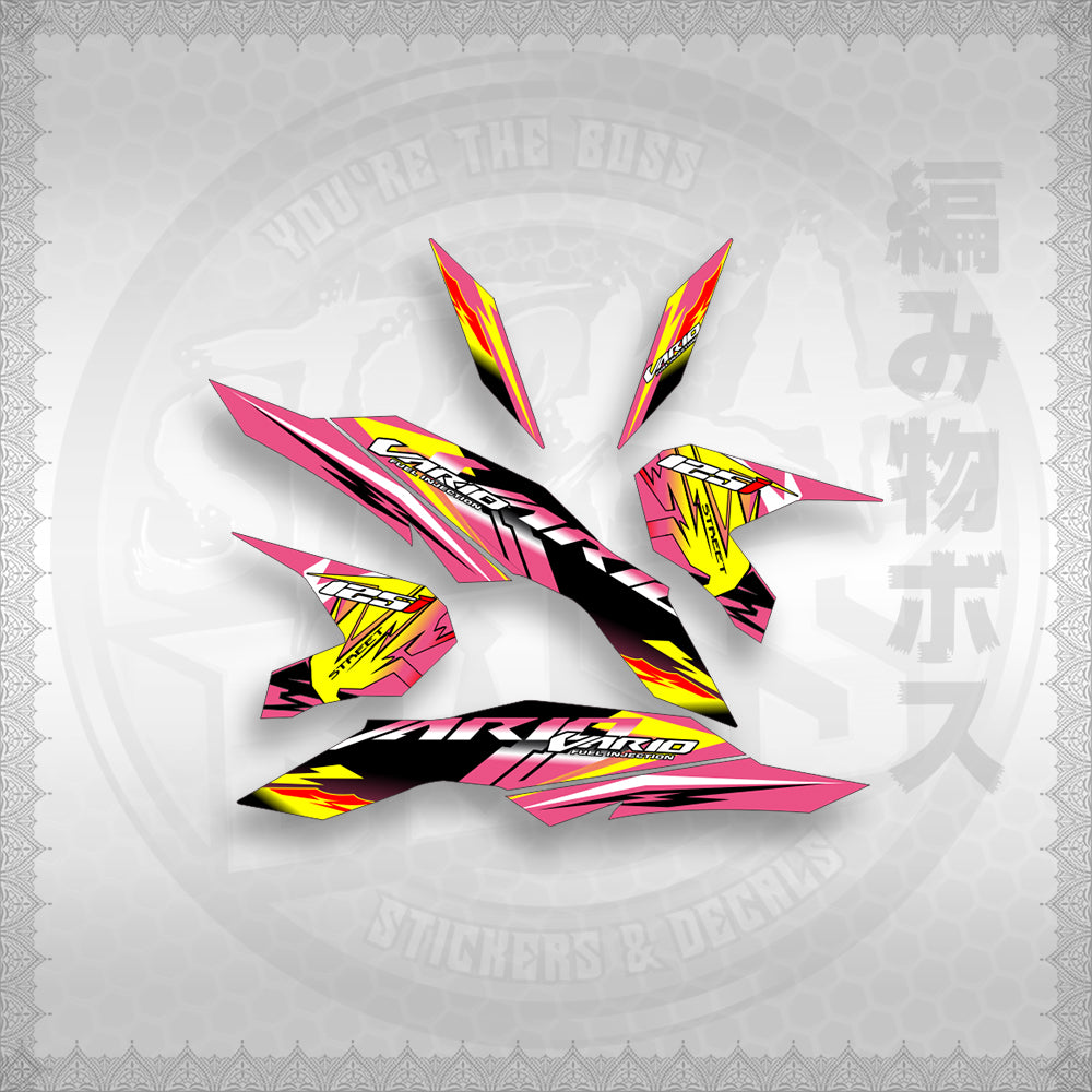 STICKER DECALS for CLICK 125 V3 ( VARIO STREET ) By STICKABOSS (SOFIE LAMINATED WATERPROOF)