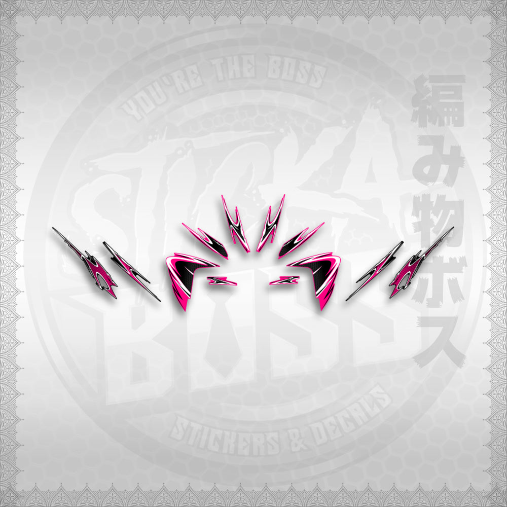 STICKER DECALS for CLICK 125 V2 (CV225LENEMOHO) By STICKABOSS (SOFIE LAMINATED WATERPROOF)